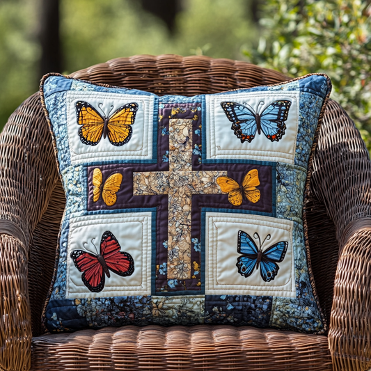 Cross of Hope Quilted Pillow Case NCU0VL544