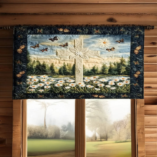 Cross of Hope Quilted Valance NCU0PT4760