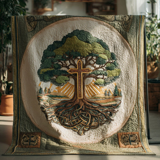 Cross of Light Quilted Blanket NCU0PT7523
