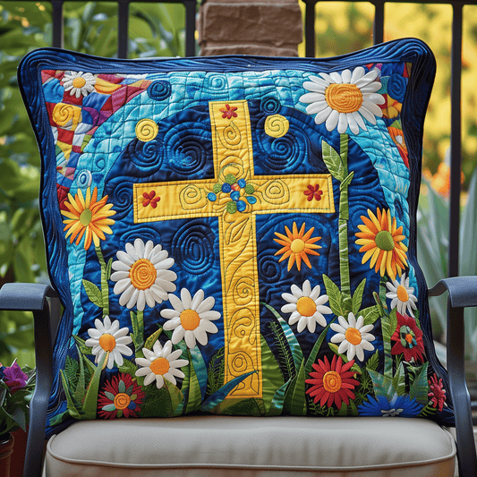 Cross of Light Quilted Pillow Case NCU0TH1084