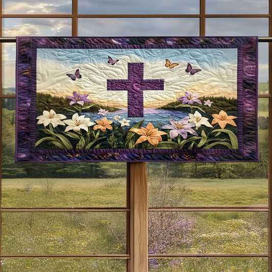 Cross of Peace Quilted Valance NCU0PT4761