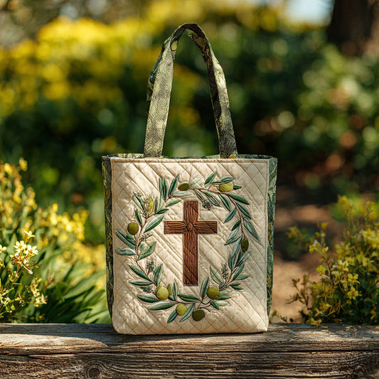 Cross of Promise Quilted Tote Bag NCU0PT8155