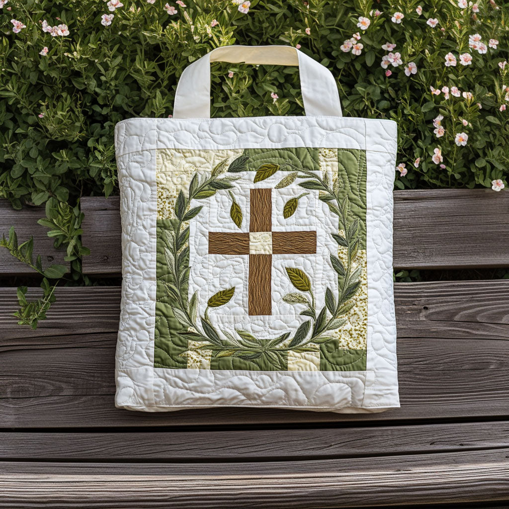 Cross of Purity Quilted Tote Bag NCU0PT8156