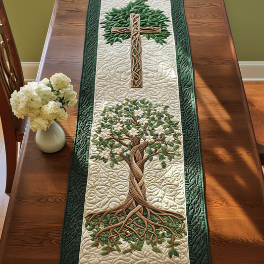 Cross of Restoration Quilted Table Runner NCU0PT7548