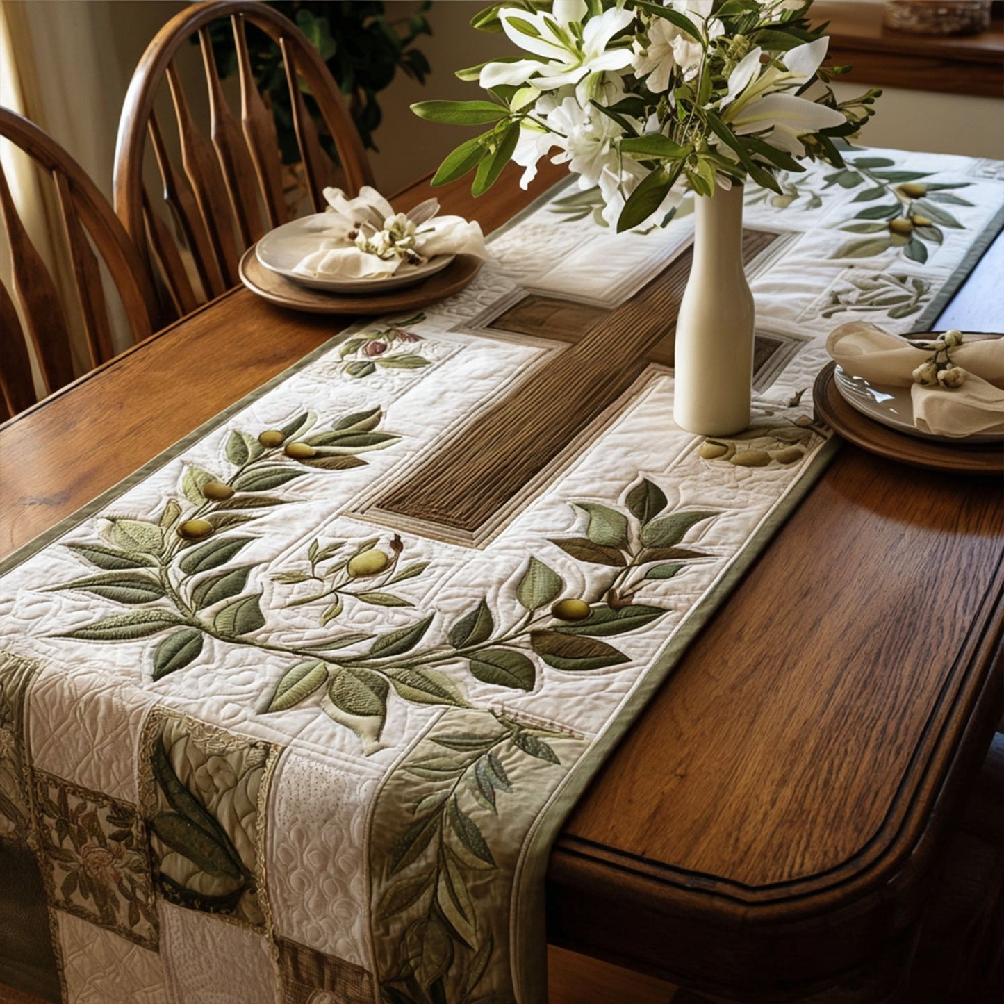 Cross of Salvation and Hope Quilted Table Runner NCU0PT7550