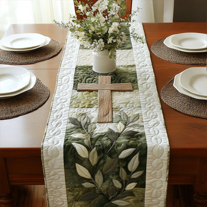 Cross of Serene Blessings Quilted Table Runner NCU0PT7552