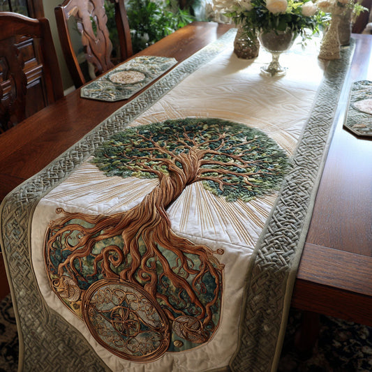Cross of Victory and Strength Quilted Table Runner NCU0PT7557