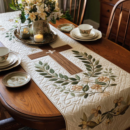 Cross of the Redeemer Quilted Table Runner NCU0PT7555