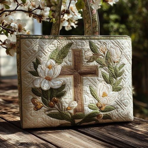 Cross of the Soul Quilted Tote Bag NCU0PT8160