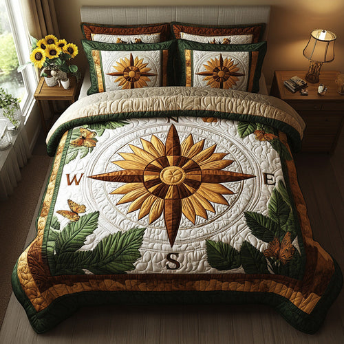 Crosswinds 3-Piece Quilted Bedding Set NCU0DV7317