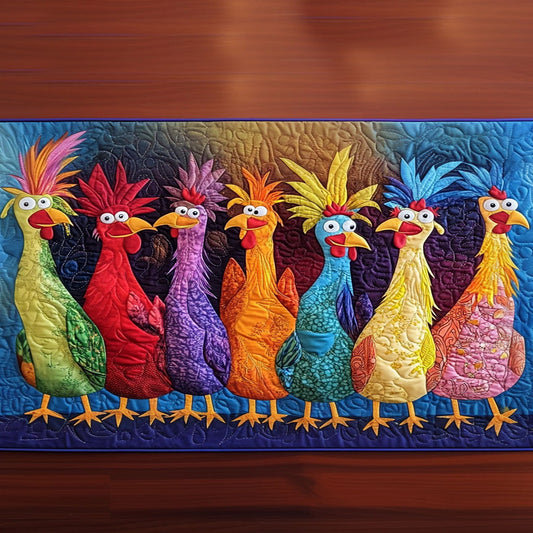 Crowing Colors Quilted Table Runner NCU0PT1964