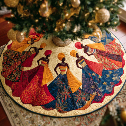 Crowned Essence Christmas Quilted Tree Skirt NCU0TD1135