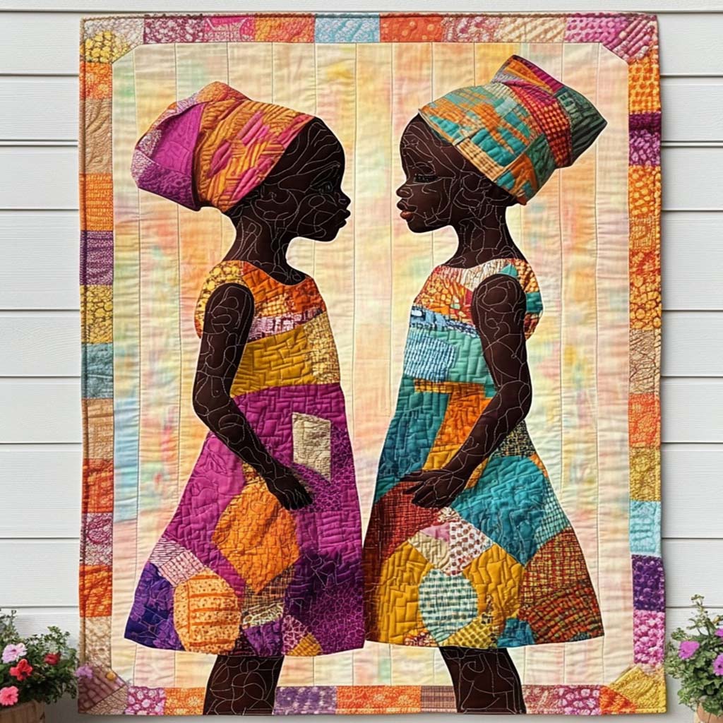 African Quilted Blanket NCU0VT190