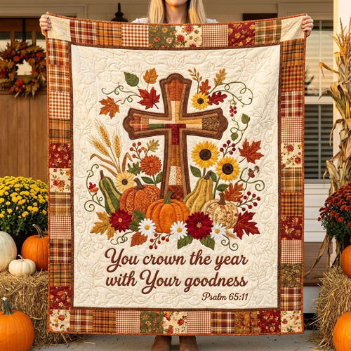 Crowned With Goodness Quilted Blanket NCU0PT11775