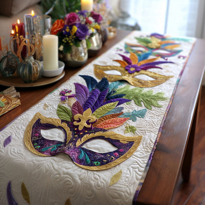 Crowned in Feathers Quilted Table Runner NCU0PT11097