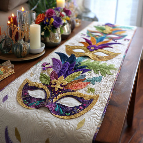 Crowned in Feathers Quilted Table Runner NCU0PT11097
