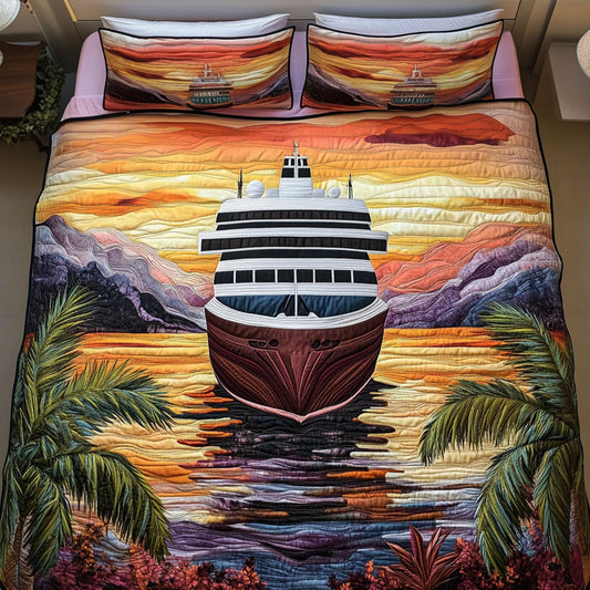 Cruise Horizon 3-Piece Quilted Bedding Set NCU0PT8029