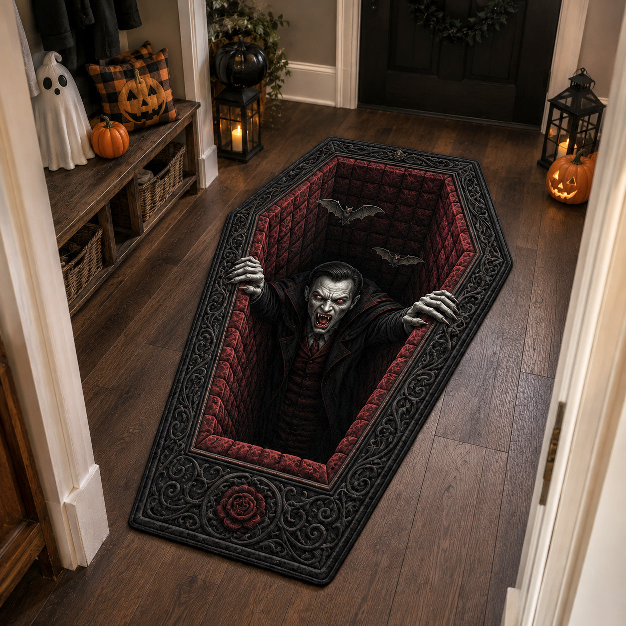 Crypt Awakening Custom Shape Area Rug NCU0TV2030