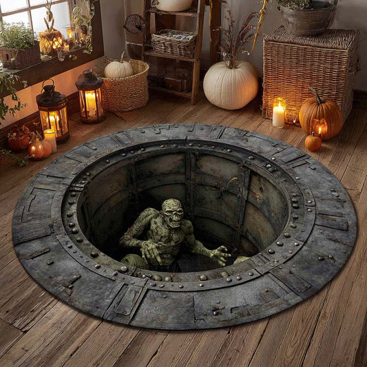 Crypt Dweller Quilted Round Mat NCU0XD960