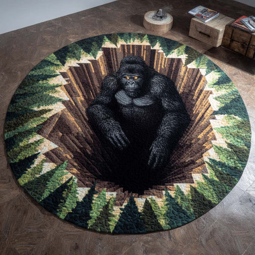 Cryptid Grin Quilted Round Mat NCU0XD1063