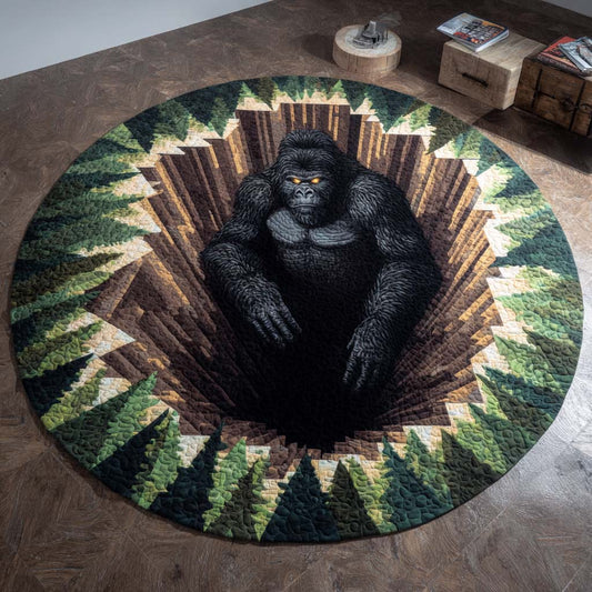 Cryptid Grin Quilted Round Mat NCU0XD1063