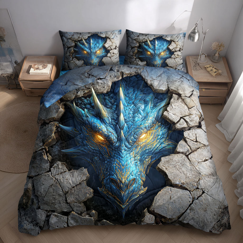 Crystal Blaze 3-Piece Quilted Bedding Set NCU0TV1354