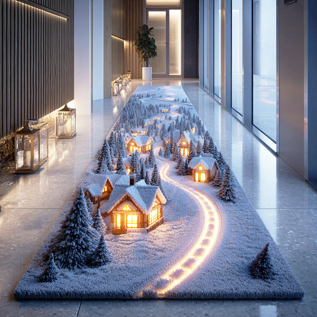 Crystal Snow Meadow Runner Carpet NCU0TD1686