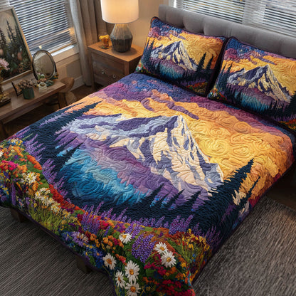 Crystal Summit 3-Piece Quilted Bedding Set NCU0TV559