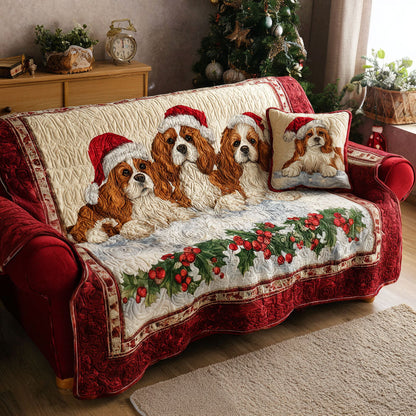 Cuddly Cocker Quilted Sofa Cover NCU0PT9993