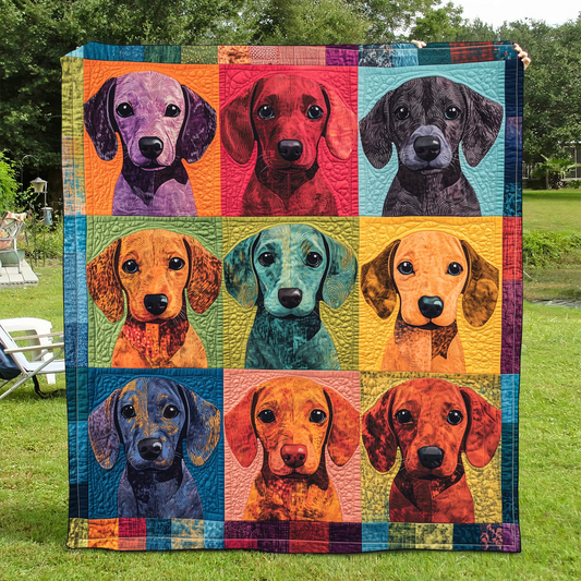 Cuddly Dachshund Quilted Blanket NCU0VL447