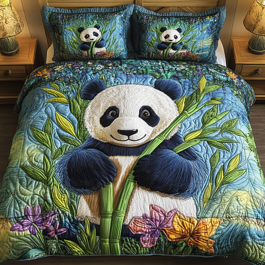 Cuddly Dreams 3-Piece Quilted Bedding Set NCU0VH1969