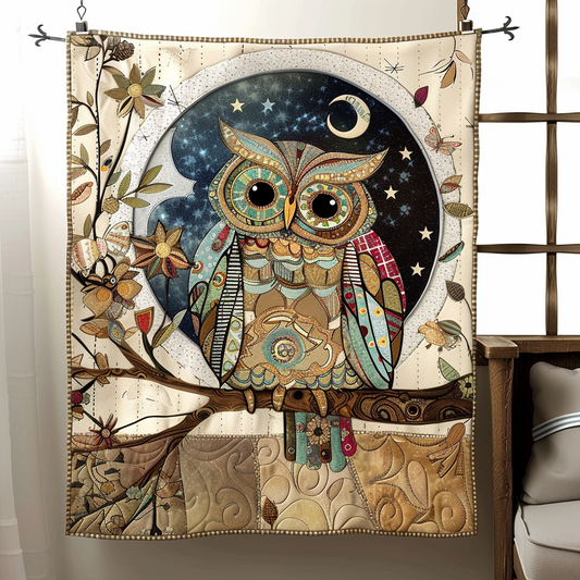 Cuddly Owl Quilted Blanket NCU0VL142