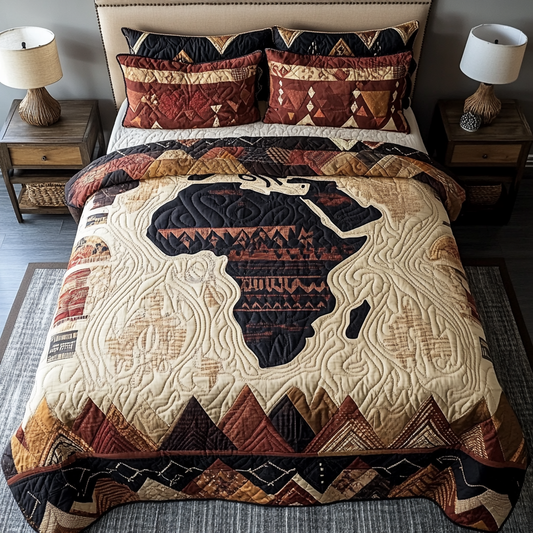 Cultural Roots 3-Piece Quilted Bedding Set NCU0VH5716