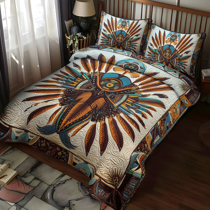 Cultural Threads 3-Piece Quilted Bedding Set NCU0PT3153