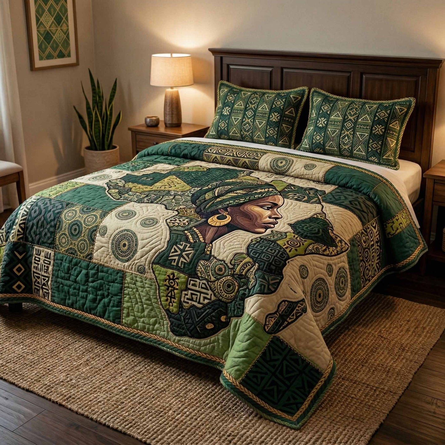 Culture Roots 3-Piece Quilted Bedding Set NCU0XD2736