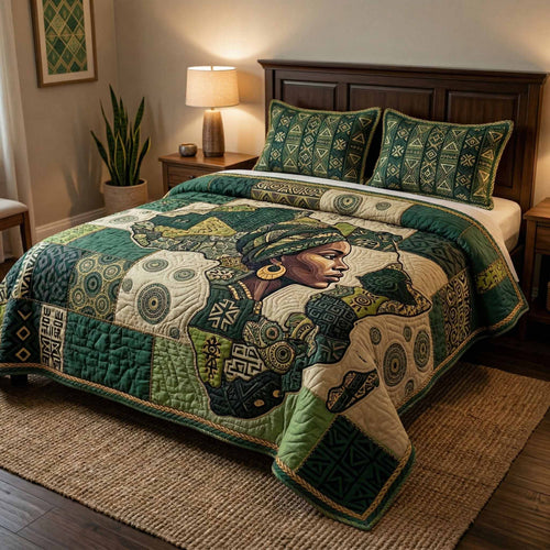 Culture Roots 3-Piece Quilted Bedding Set NCU0XD2736