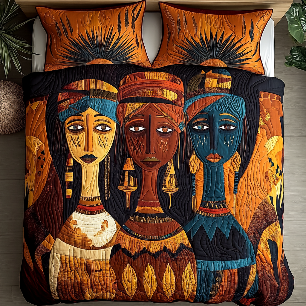 Culture Vibe 3-Piece Quilted Bedding Set NCU0VH5488