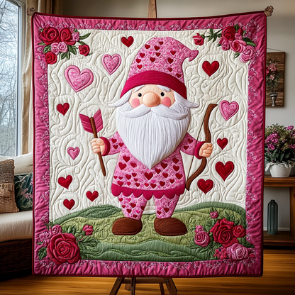 Cupid Gnome Quilted Blanket NCU0VH1350