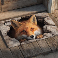 Curious Fox Peek Doormat NCU0XD1578