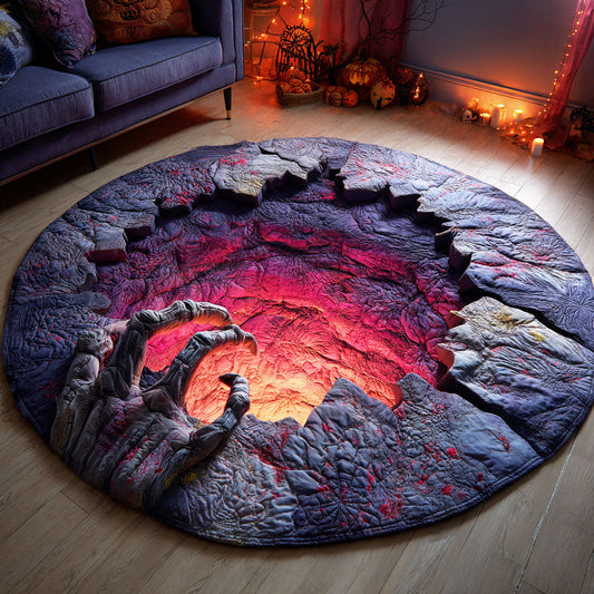 Cursed Pitfall Quilted Round Mat NCU0TD759