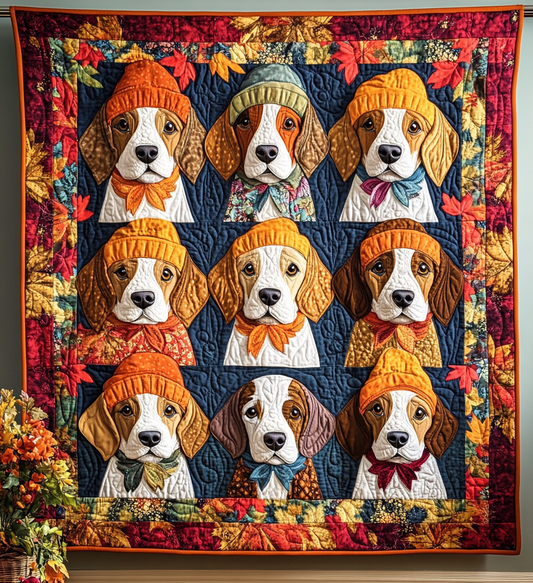 Cute Beagles Quilted Blanket NCU0VL487