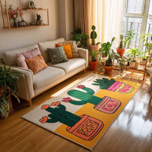 Cute Cactus Area Rug NCU0NT10110