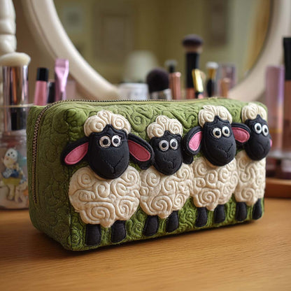 Sheep Quilted Makeup Bag NCU0VT287