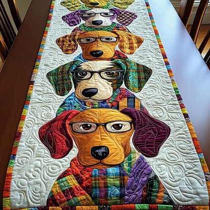 Dachshund Delight Quilted Table Runner NCU0DK7657