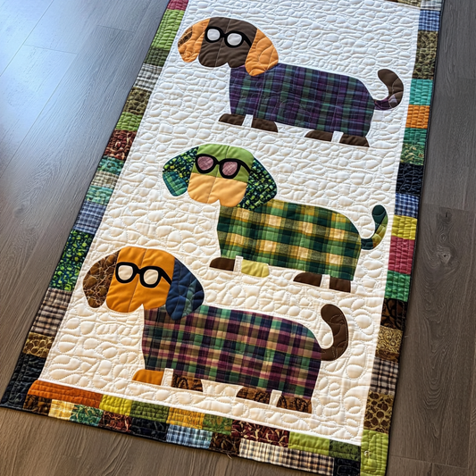 Dachshund Dream Quilted Table Runner NCU0DK7658