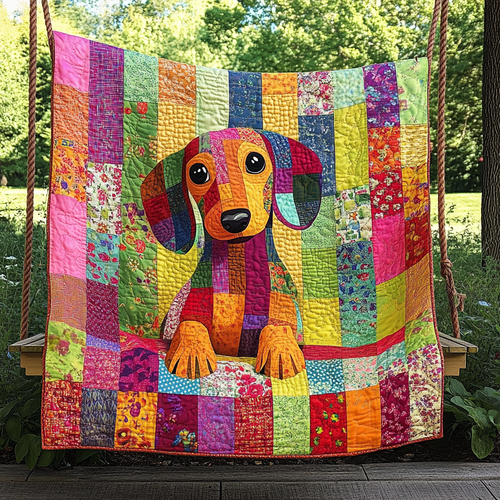 Dachshund Dreamscape Quilted Blanket NCU0TL1779