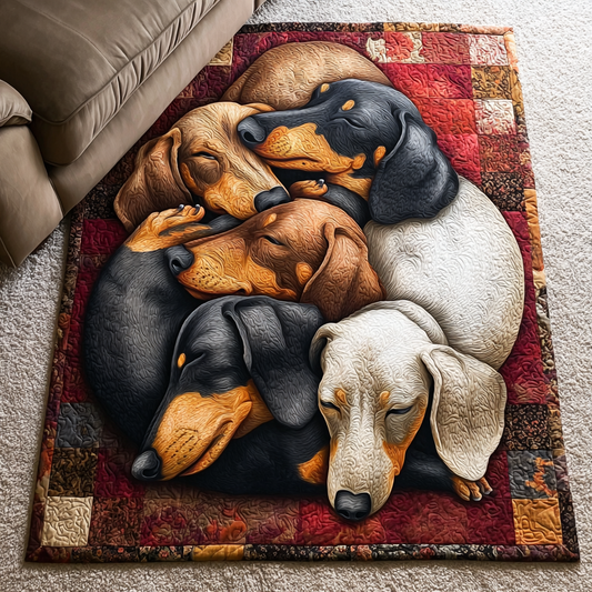 Dachshund Haven Area Rug NCU0DK10250