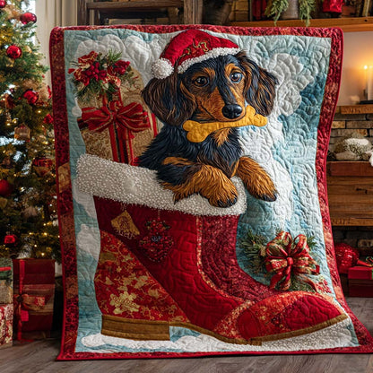 Dachshund Joy Quilted Blanket NCU0XD456