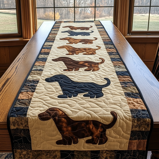Dachshund Spirit Quilted Table Runner NCU0DK7662