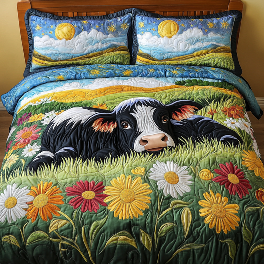Dairy Charm 3-Piece Quilted Bedding Set NCU0DK6314
